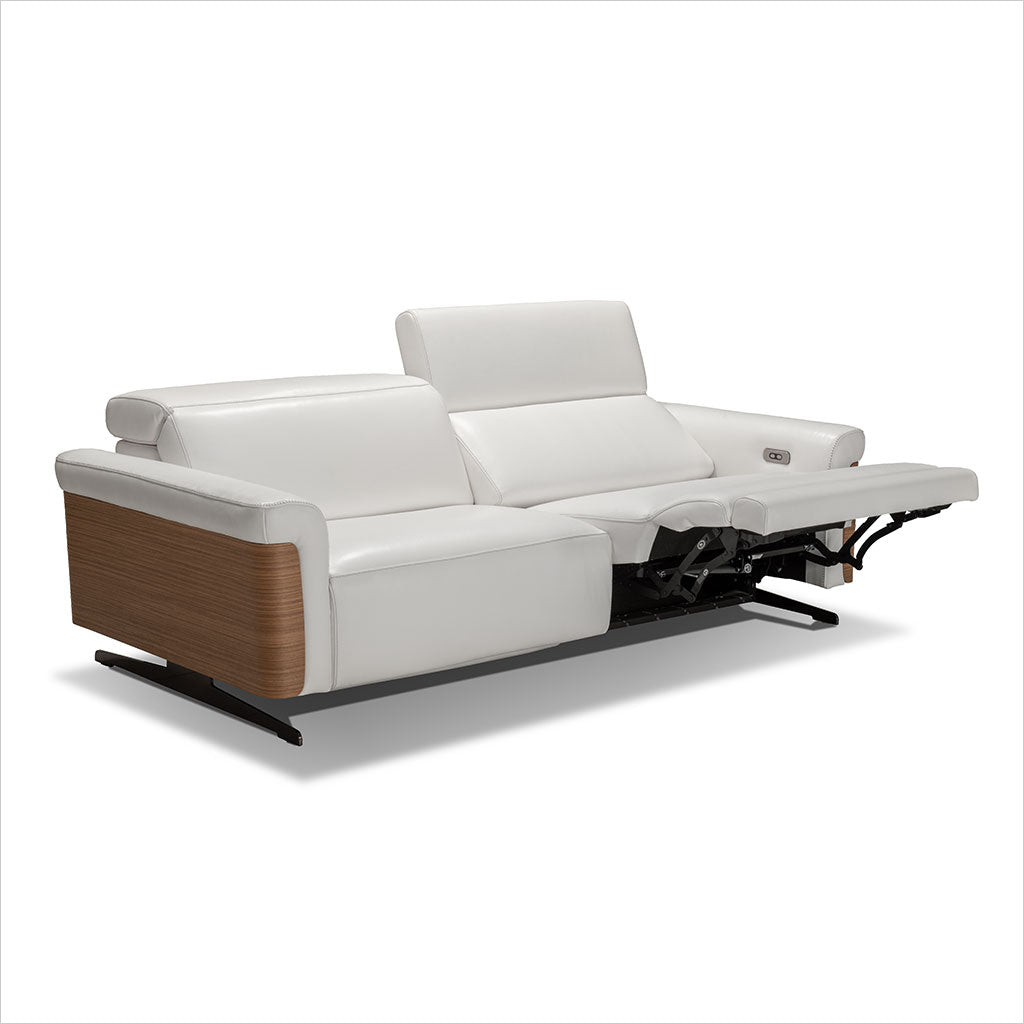 leather sofa with reclining seats