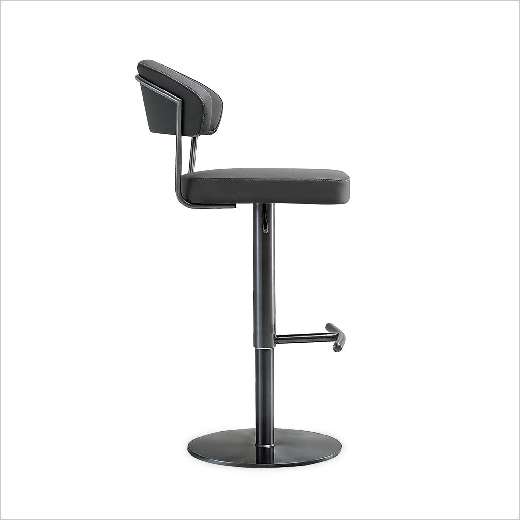 adjustable barstool with pedestal base