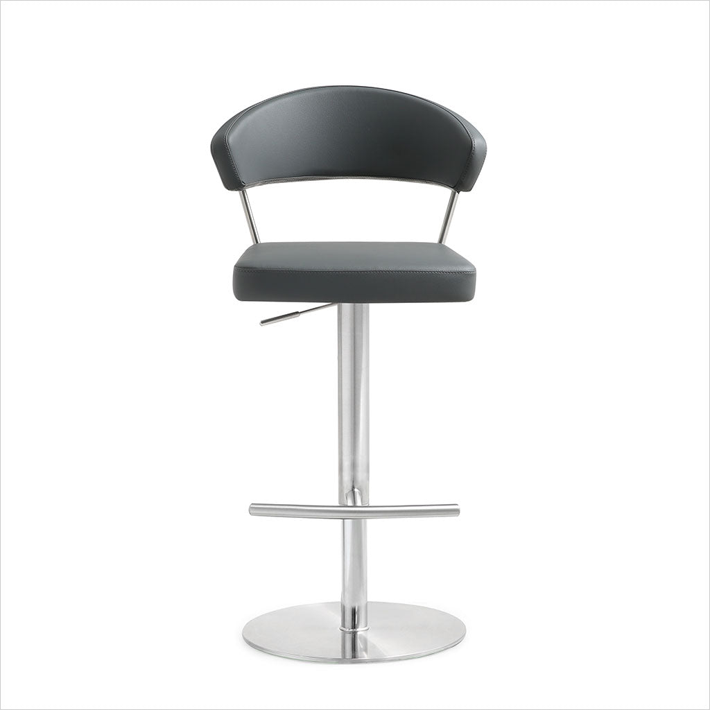 adjustable barstool with pedestal base