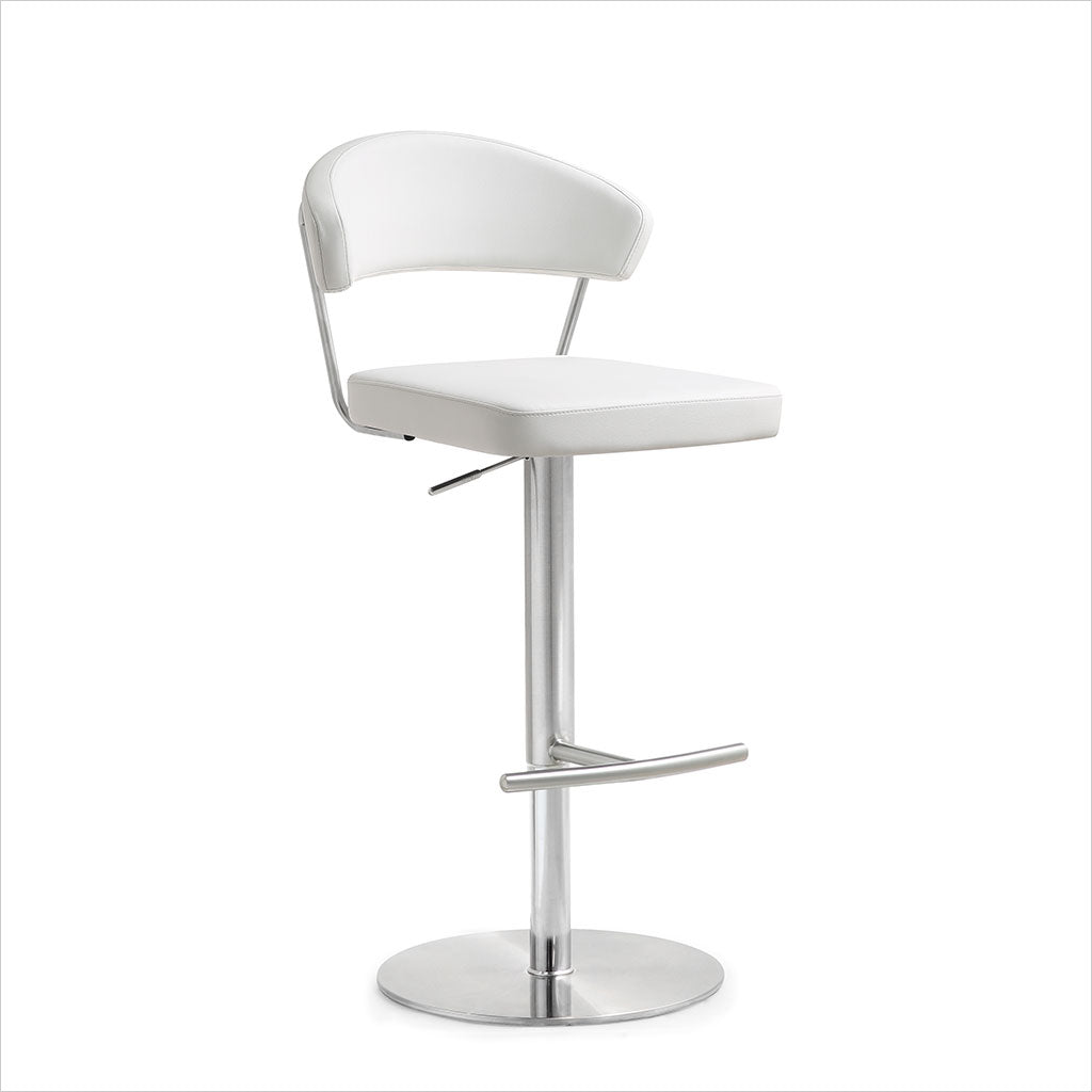 adjustable barstool with pedestal base