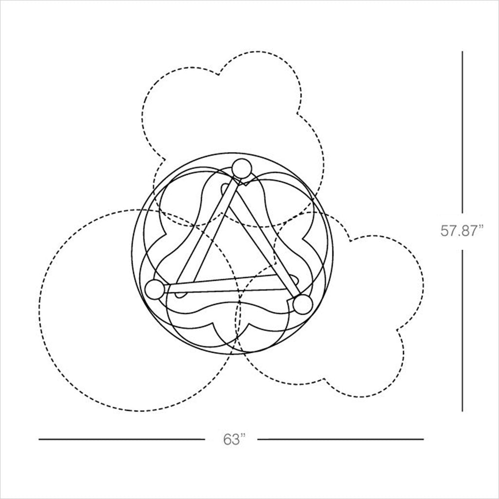 coffee table with synchronized tops