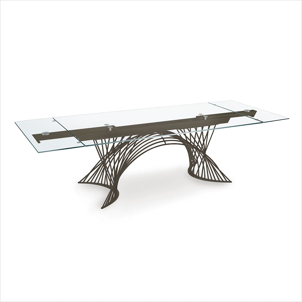 Expandable Glass Dining Table