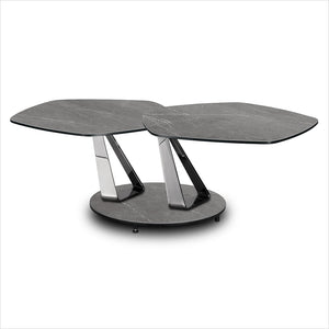 lava coffee table with grey ceramic tops
