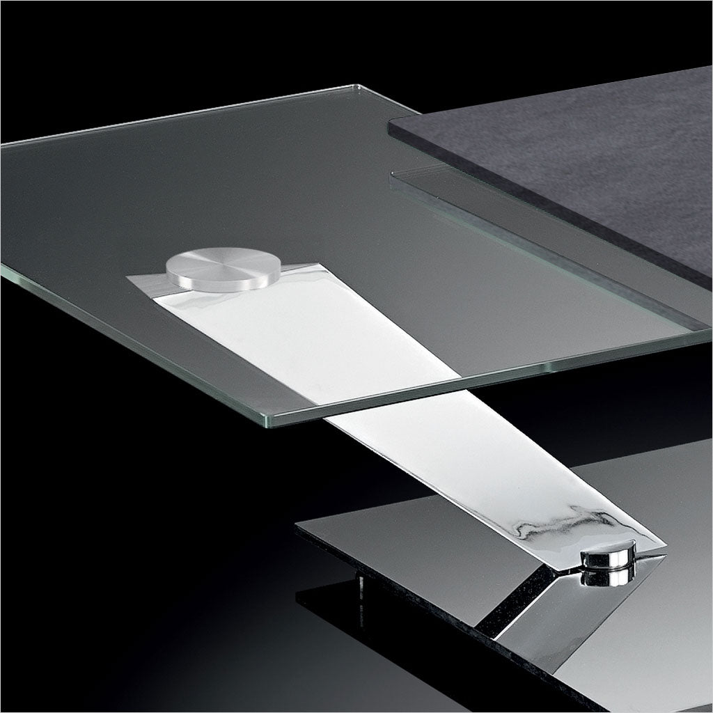 coffee table with synchronized table tops