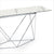 console table with ceramic top and metal base