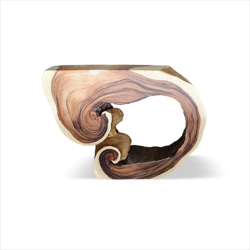 natural root console table