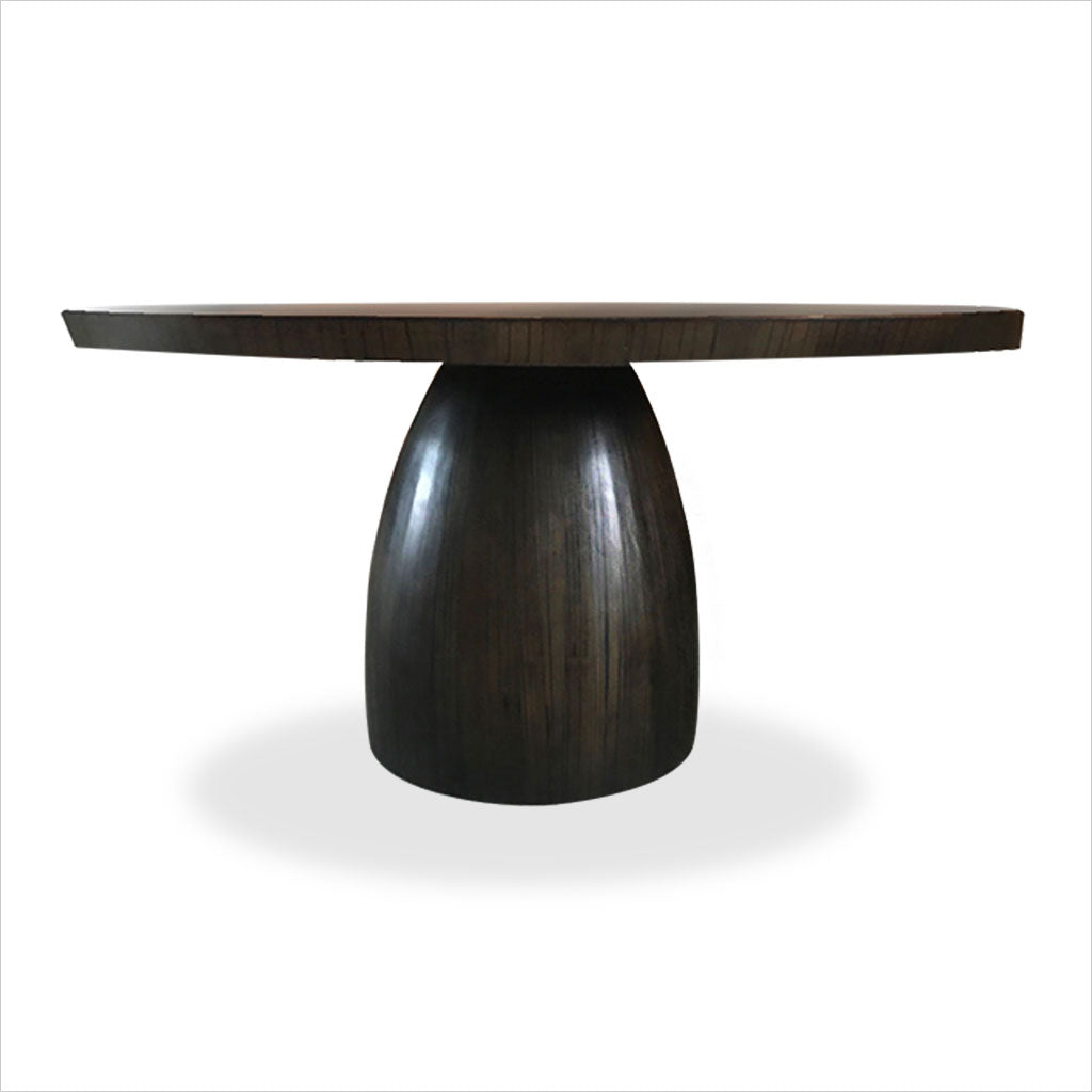 round bamboo dining table
