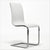 leather dining chair with cantilever base