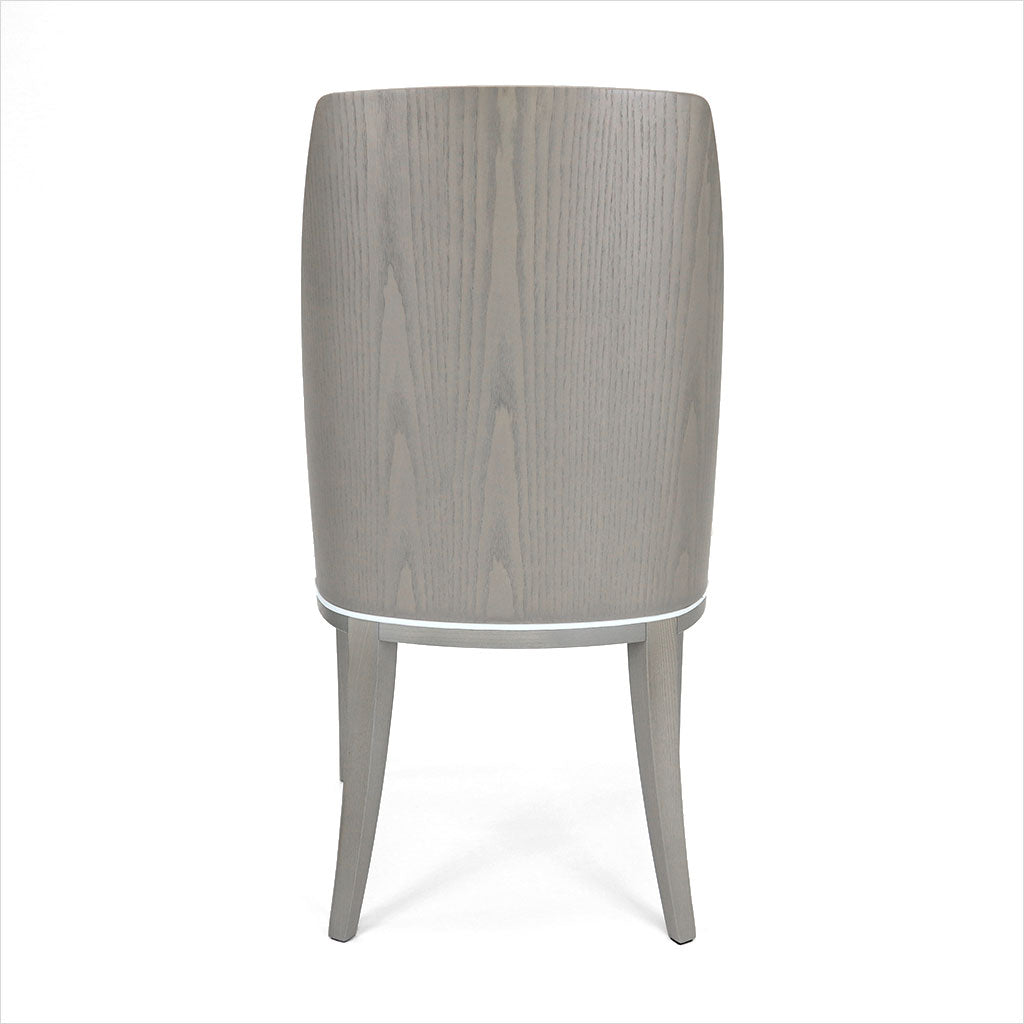 leather dining chair with wood frame