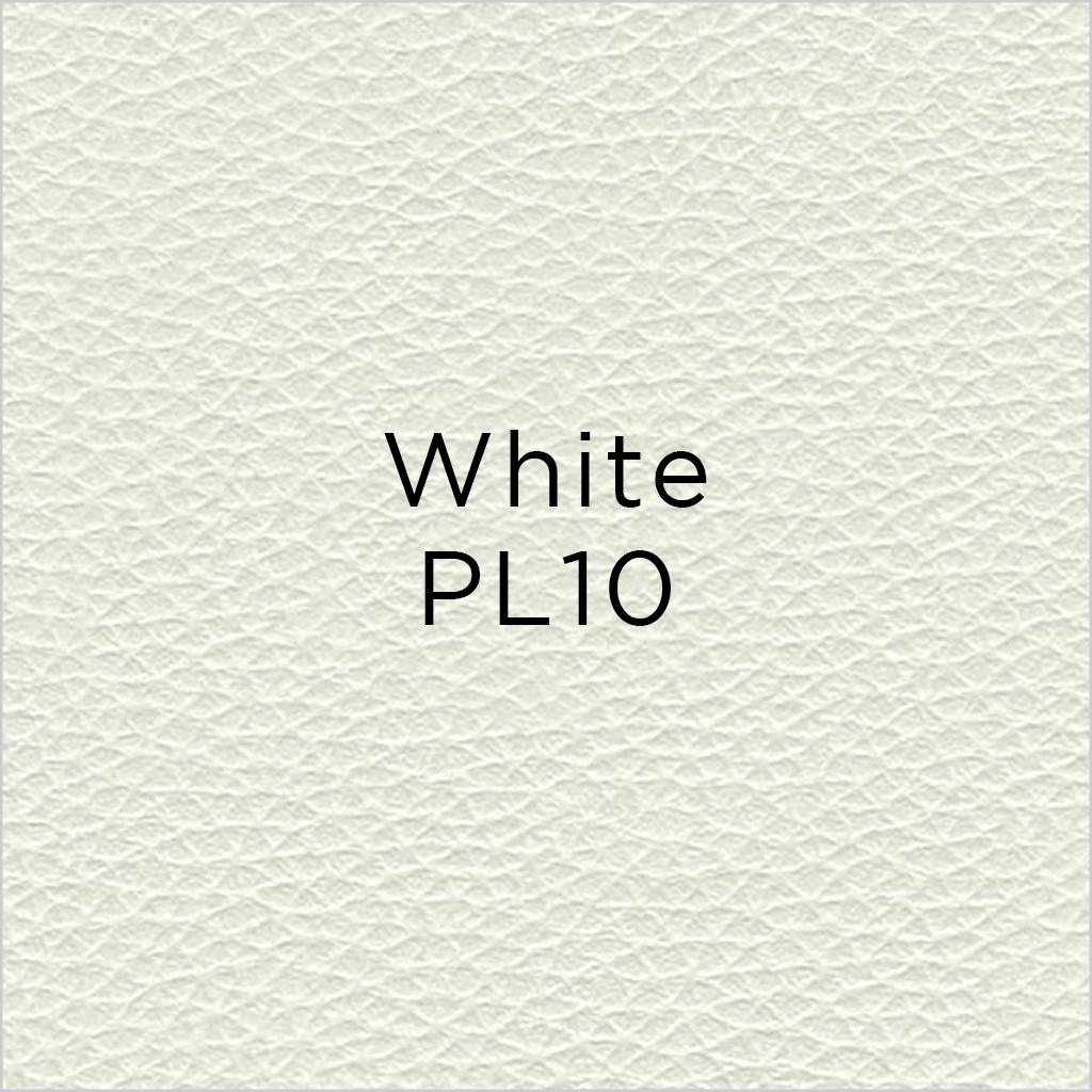 white leather swatch