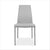 grey leather dining chair