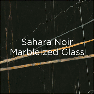 Sahara Noir marbleized glass swatch