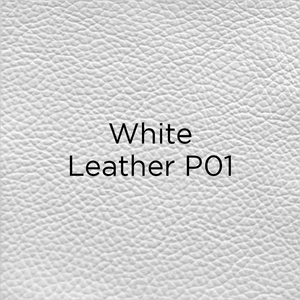 white leather swatch