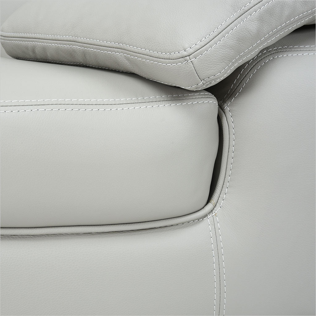 curved leather sectional