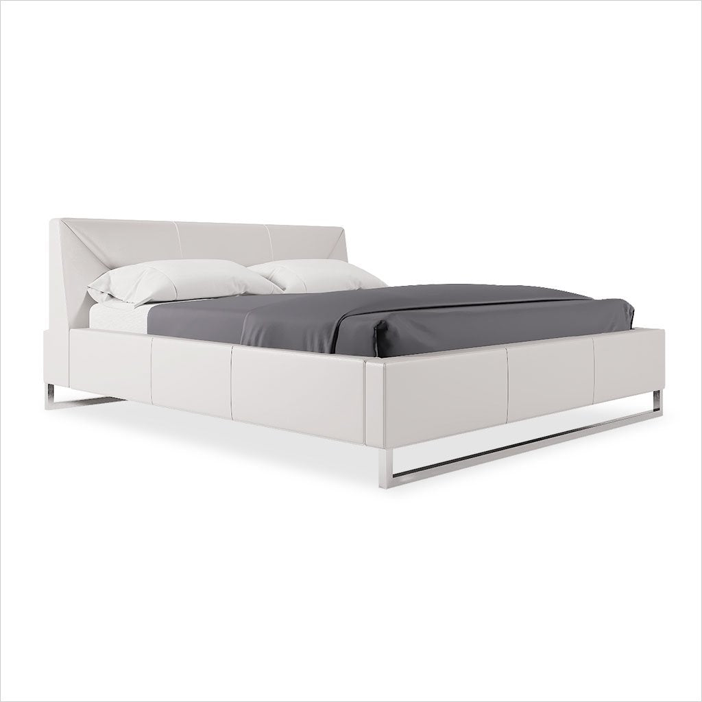 Abra Sleeper Sofa - White Leather - Scan Design