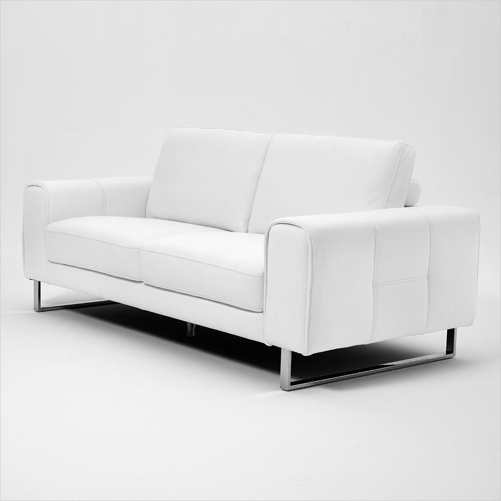 2-seat leather loveseat