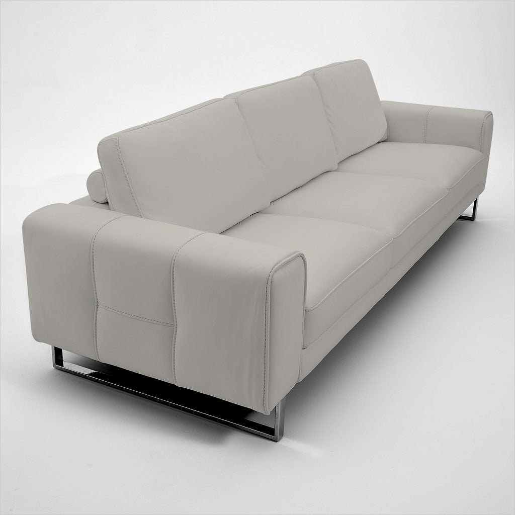 3-seat leather sofa