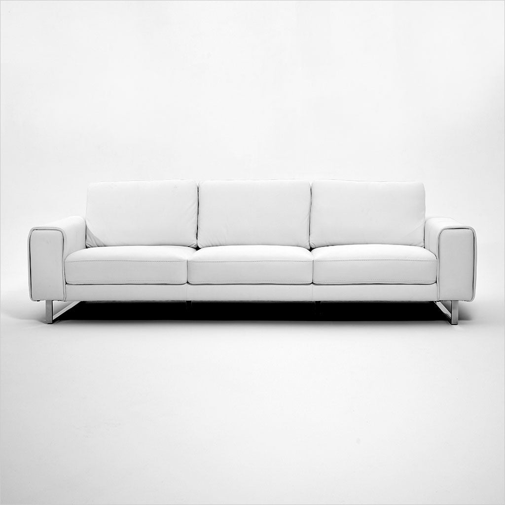 3-seat leather sofa