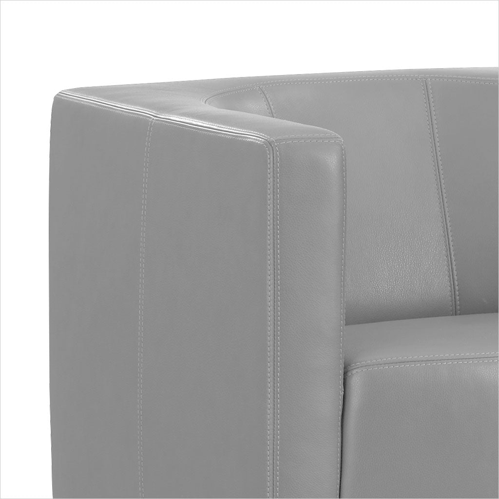 leather accent chair with swivel base