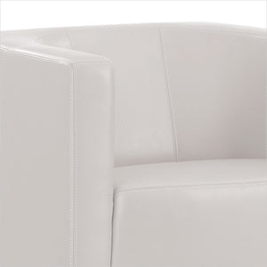 leather accent chair with swivel base