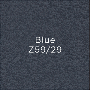 blue leather swatch