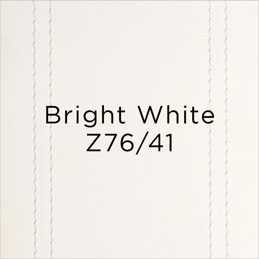 bright white leather swatch