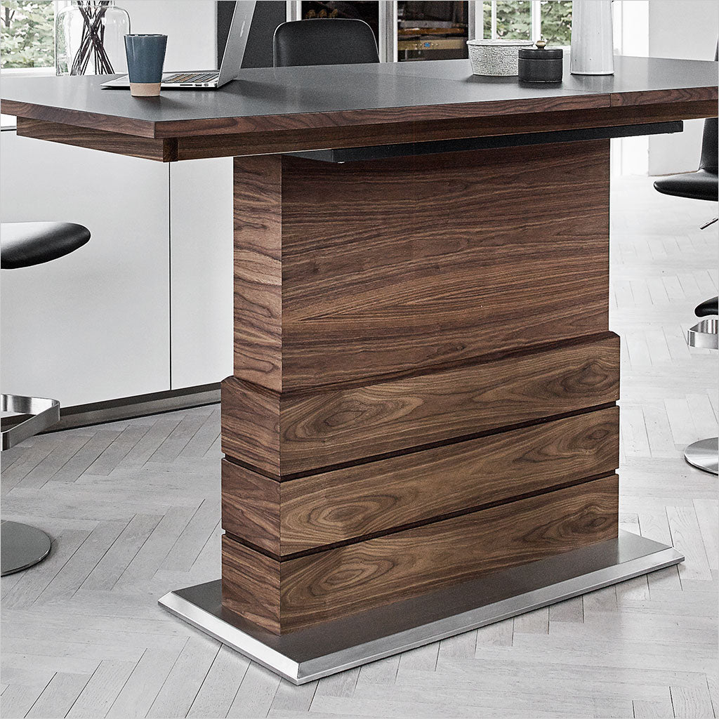 dining table with adjustable height