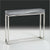 console table with marble top and metal base