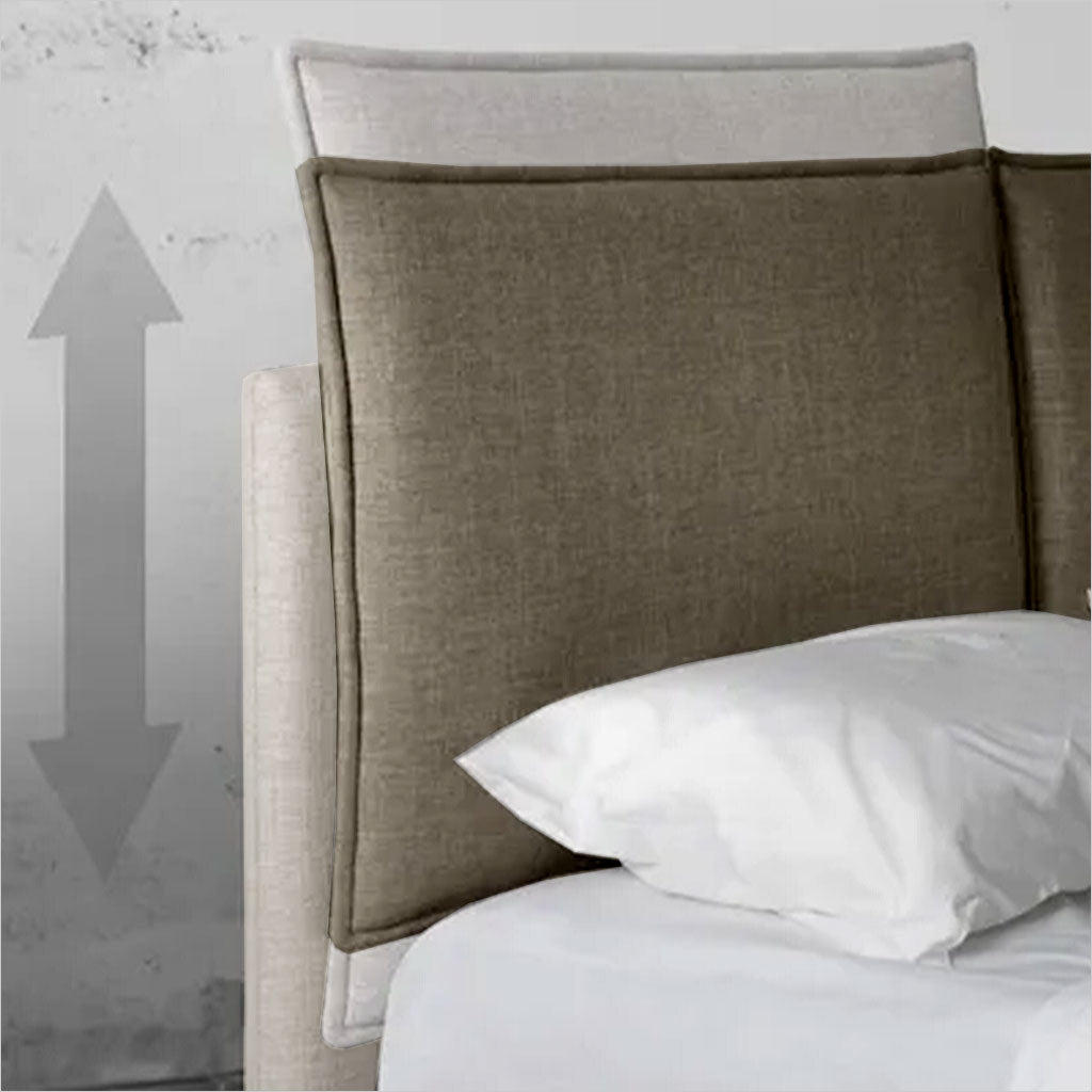 king bed with adjustable headrests