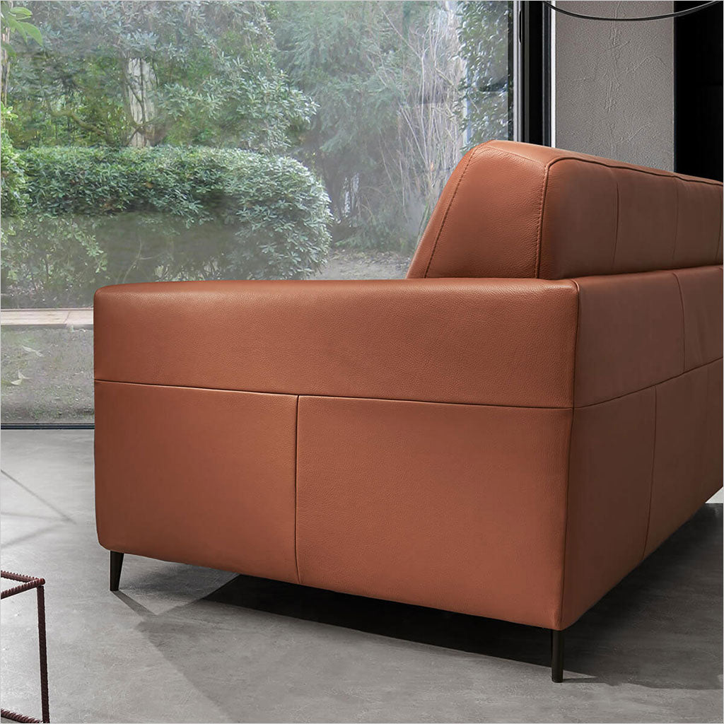 Dejavu Sleeper Sofa - Cognac Leather