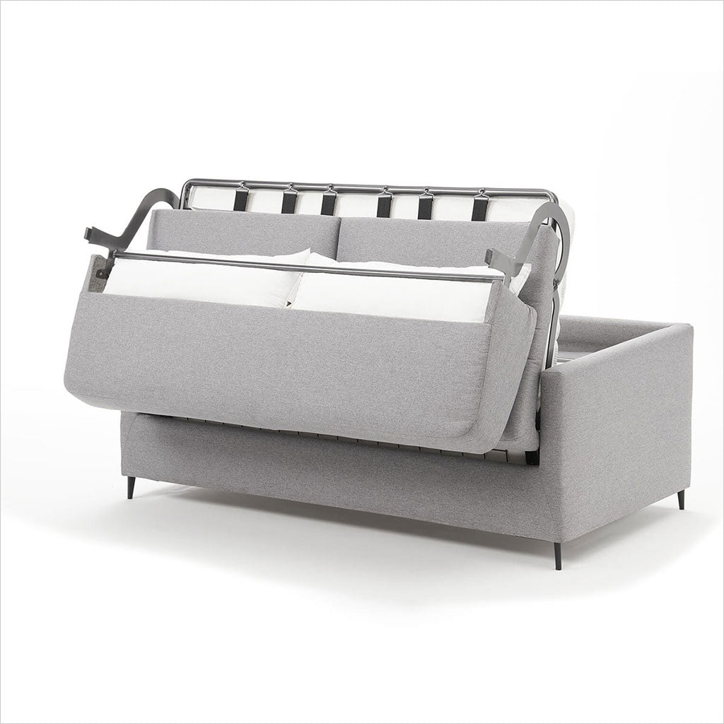 Dejavu Sleeper Sofa - Light Grey Leather
