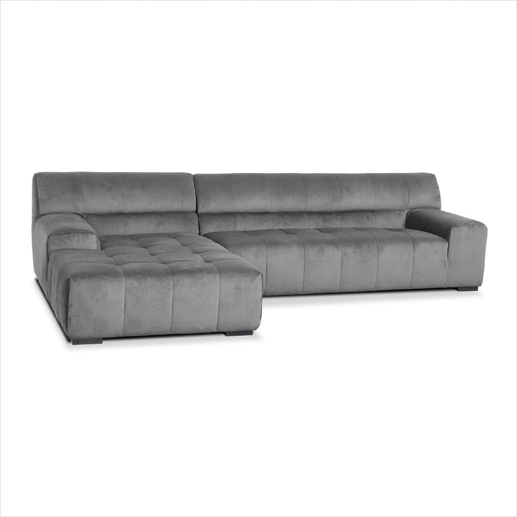 grey fabric sectional