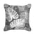 outdoor pillow with grey leaves