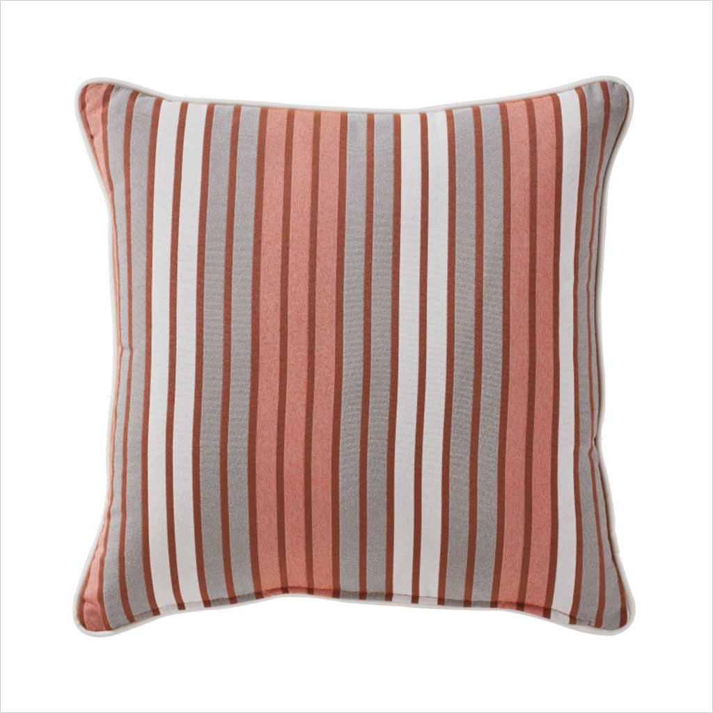 orange striped pillow