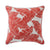 outdoor pillow with leaf pattern