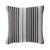 grey striped pillow