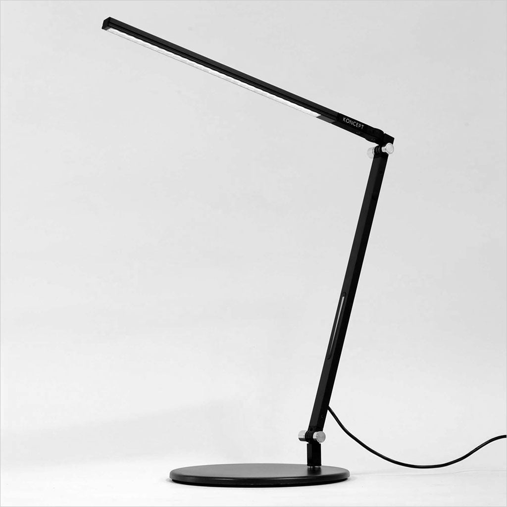 silver desk lamp