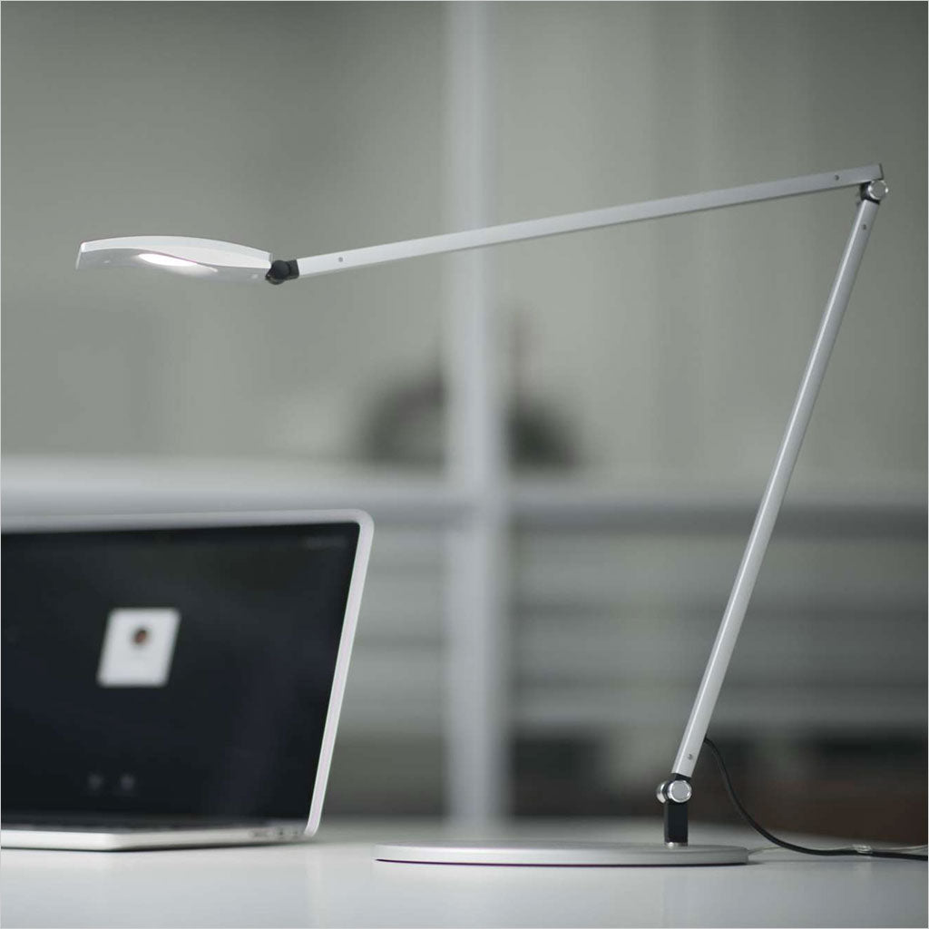 silver desk lamp