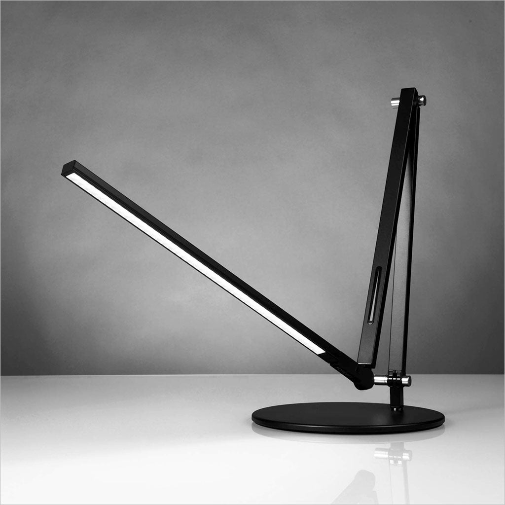 black desk lamp