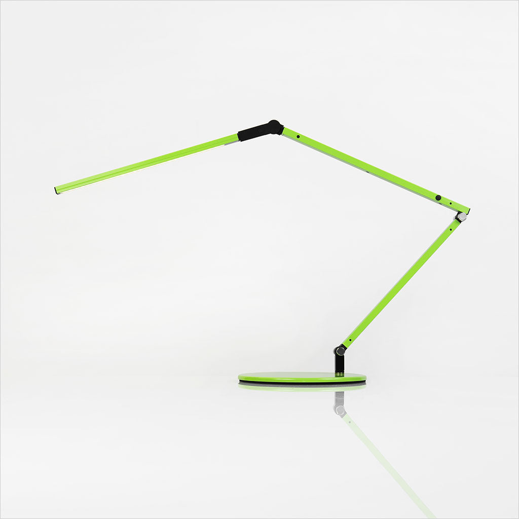 green table lamp