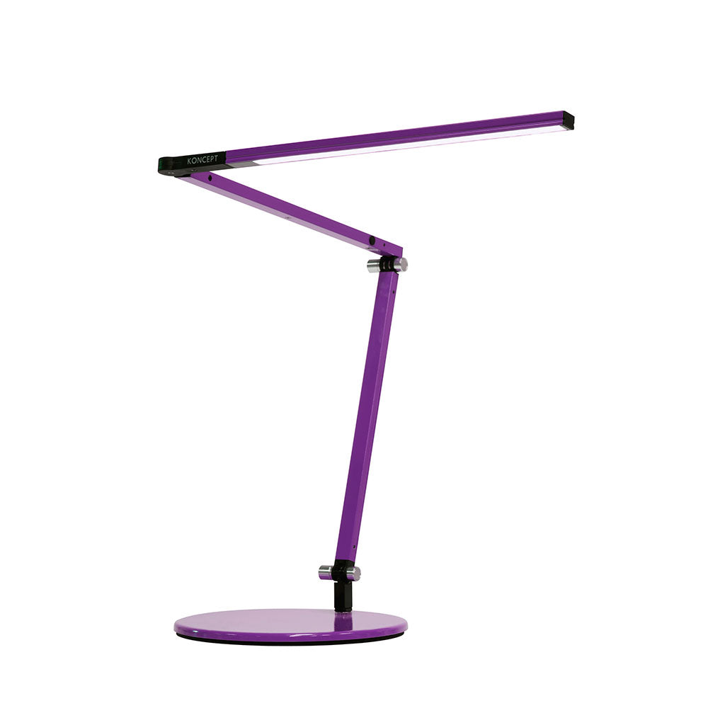 purple table lamp