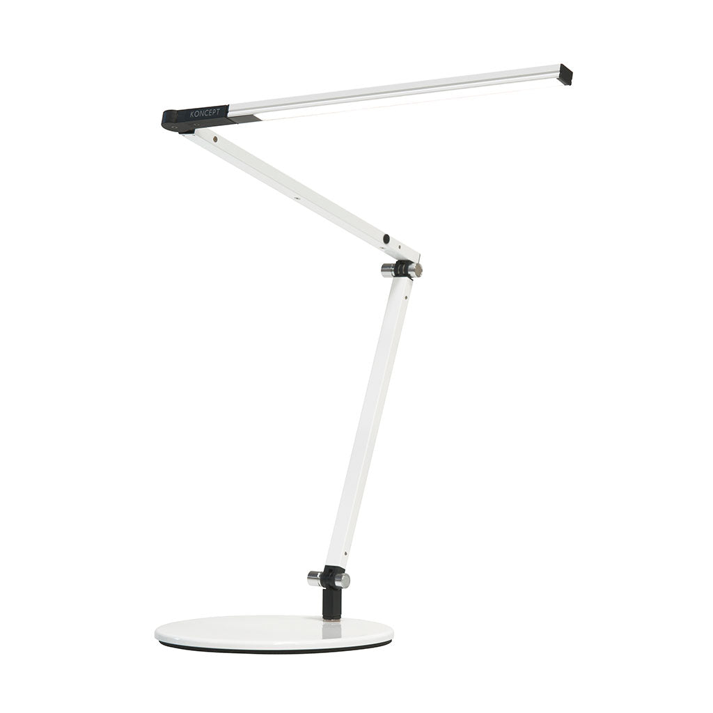 white desk lamp