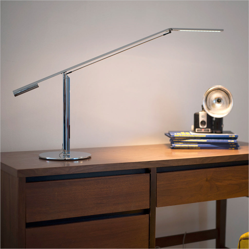 chrome task lamp