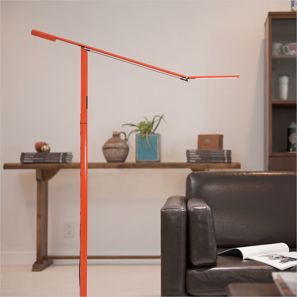 orange floor lamp
