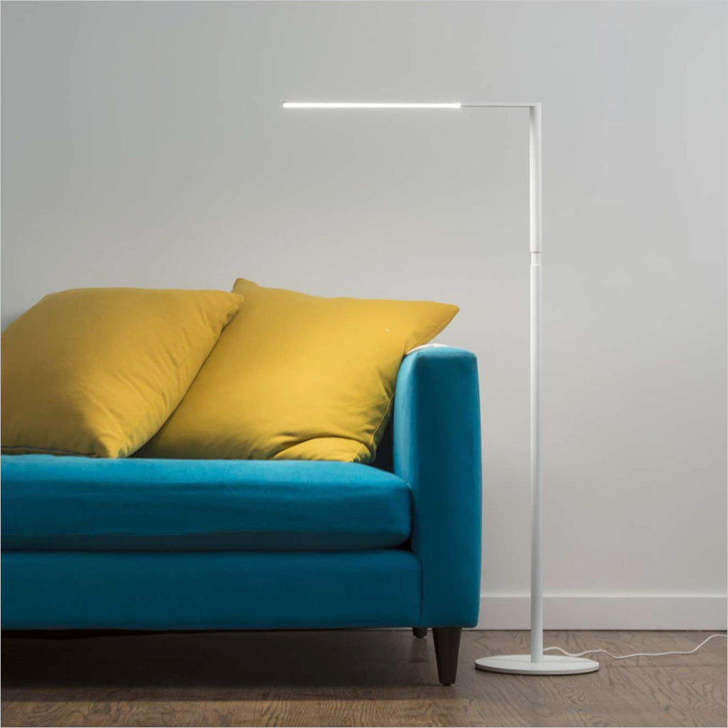 white floor lamp
