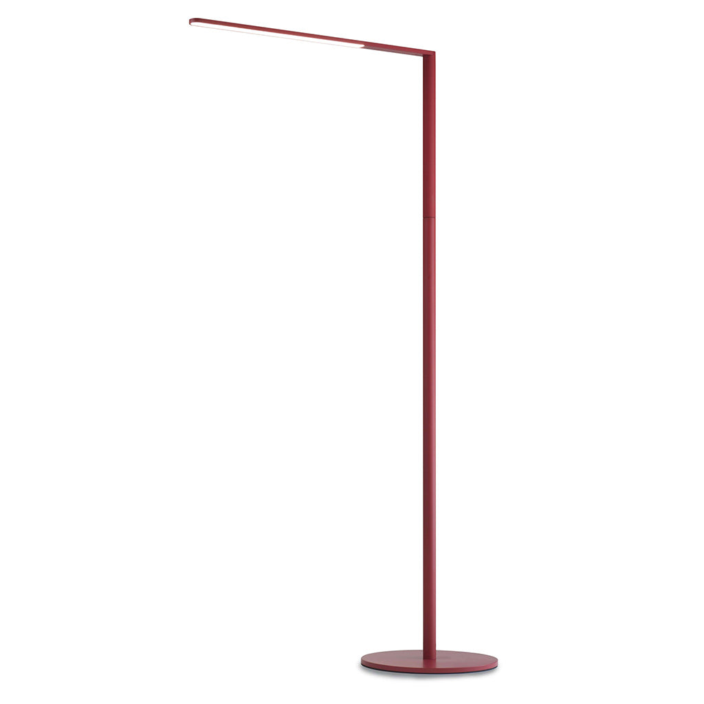 red floor lamp