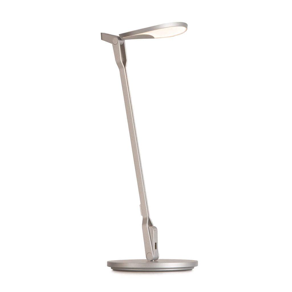 silver table lamp