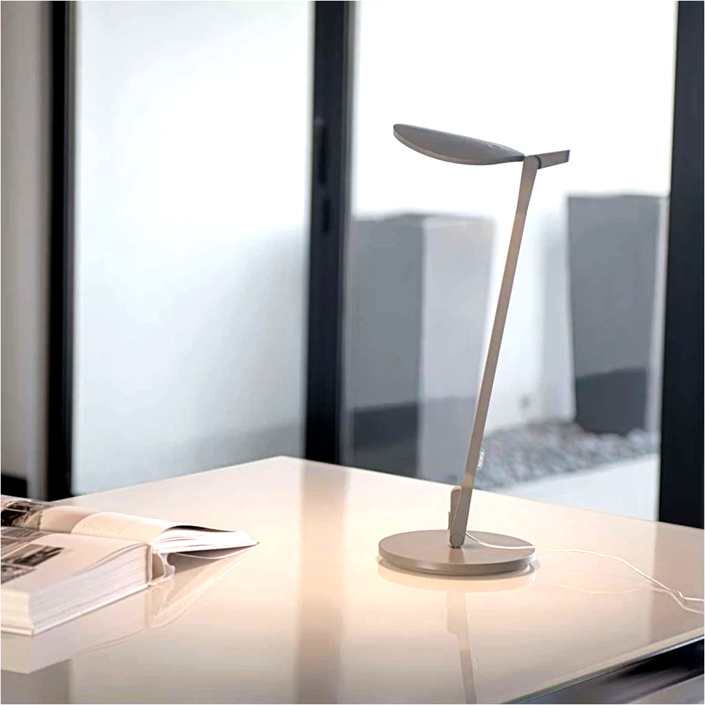 silver desk lamp