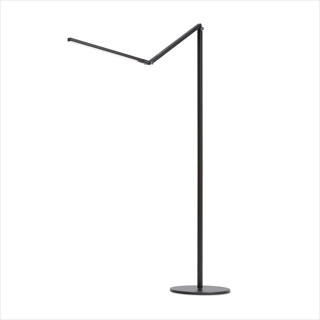 black floor lamp