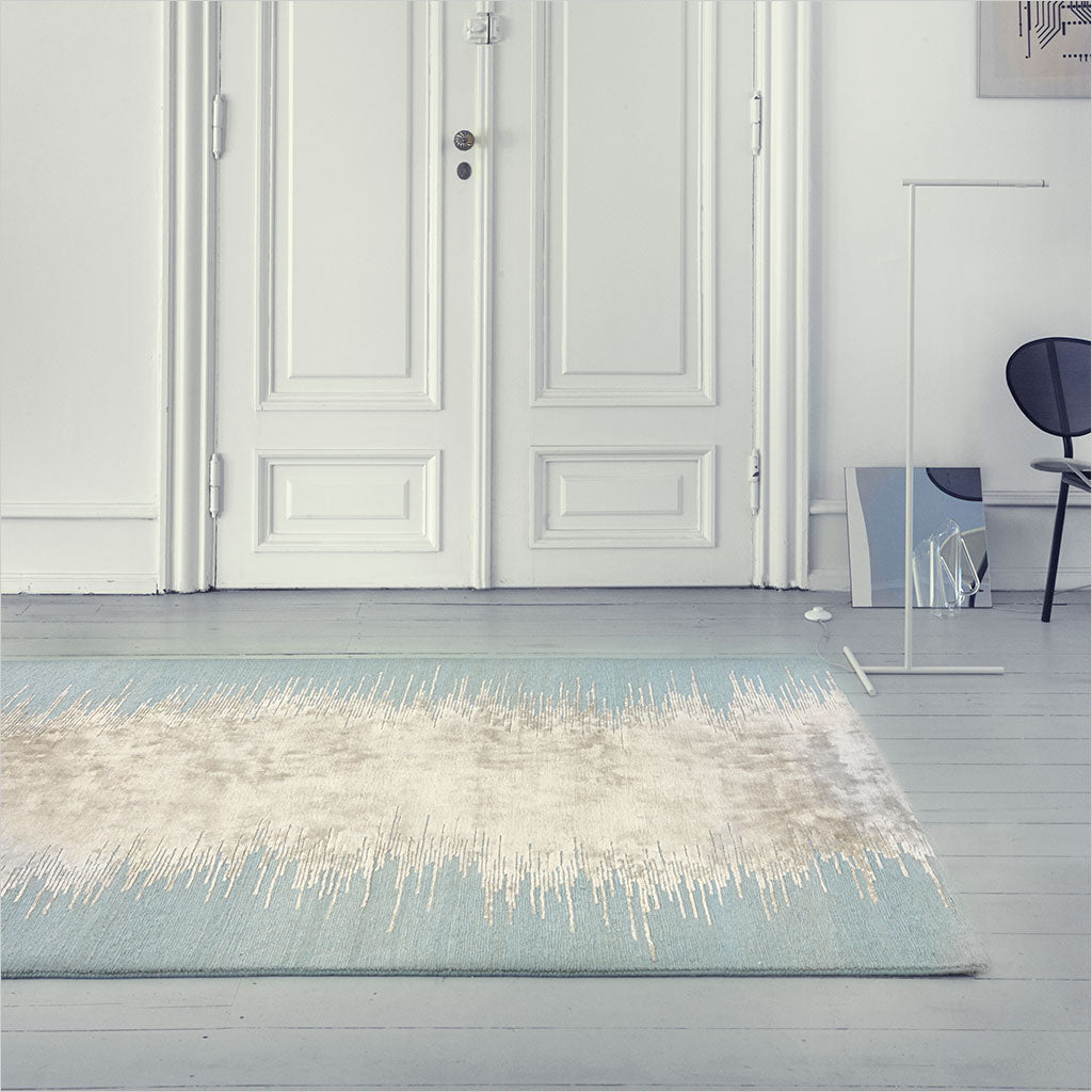 hand-knotted area rug